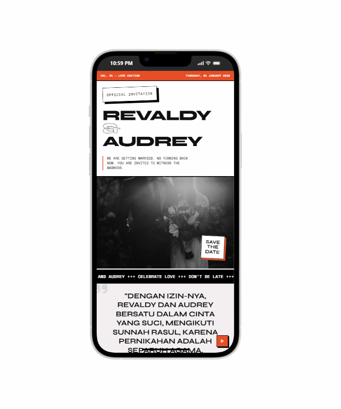 Neo Brutalism Orange Puch